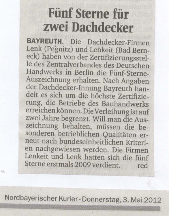 Dachdecker-Innung Bayreuth-Kulmbach